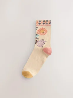 New Next Ankle Socks 5 Pack Marrakesh Mix Print