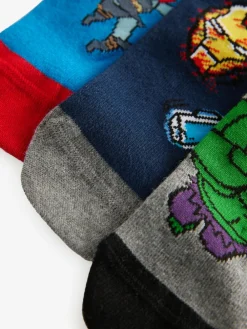 Next Marvel Avengers Superhero Cotton Rich Socks 3 Pack^BOY Socks