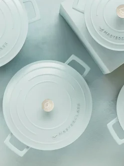 Clearance Masterclass Cast Aluminium 2.5L Casserole Dish Blue