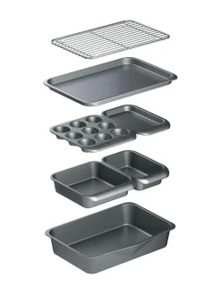 Masterclass Grey Stacking 7 Piece Bakeware Set^ Kitchen Accessories|Branded Kitchenware