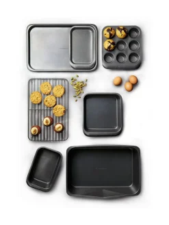 Masterclass Grey Stacking 7 Piece Bakeware Set^ Kitchen Accessories|Branded Kitchenware