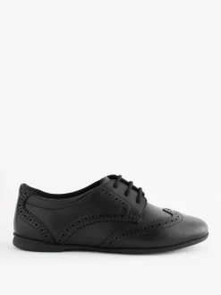Next Standard Fit (F) Leather Brogue Lace-Up School Shoes^ Shoes