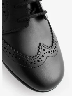 Next Standard Fit (F) Leather Brogue Lace-Up School Shoes^ Shoes