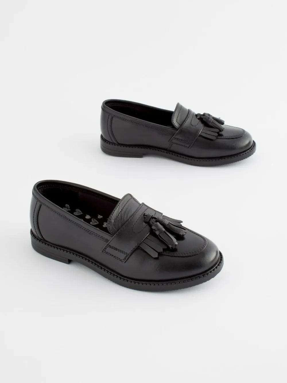 Next Standard Fit (F) Leather Tassel Loafer School Shoes^ Shoes