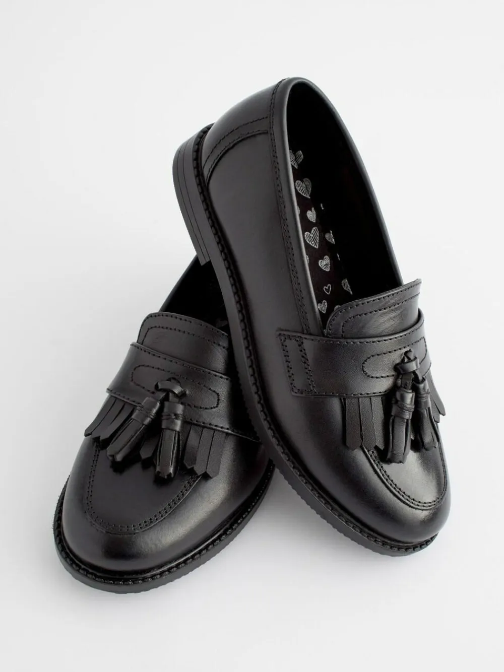 Next Standard Fit (F) Leather Tassel Loafer School Shoes^ Shoes