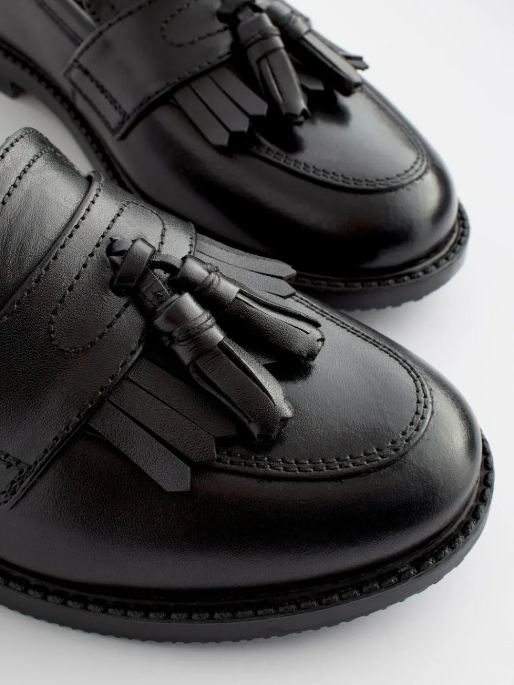 Next Standard Fit (F) Leather Tassel Loafer School Shoes^ Shoes