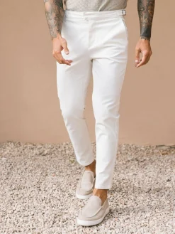 Clearance MAUVAIS Beaufort Stretch Chinos White