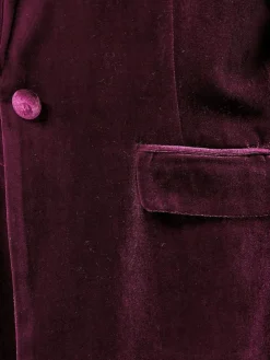 Online M&Co Red Velour Blazer