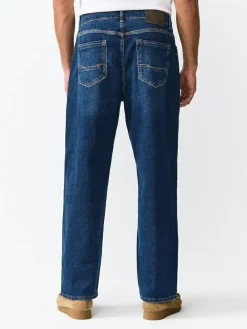 Next Mid Blue Baggy Fit Authentic Stretch Denim Jeans^ Jeans|Jeans