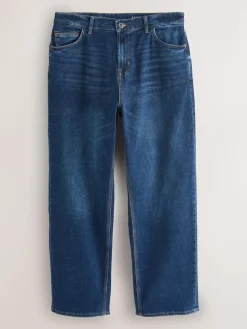 Next Mid Blue Baggy Fit Authentic Stretch Denim Jeans^ Jeans|Jeans
