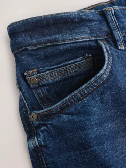 Next Mid Blue Baggy Fit Authentic Stretch Denim Jeans^ Jeans|Jeans