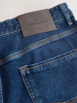 Next Mid Blue Baggy Fit Authentic Stretch Denim Jeans^ Jeans|Jeans