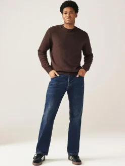 Online Next Mid Blue Bootcut Classic Stretch Jeans
