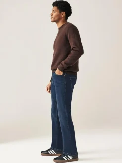 Online Next Mid Blue Bootcut Classic Stretch Jeans