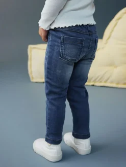 New Next 1 Pack Elasticated Waist Jeggings (3mths-7yrs) Mid Blue Denim