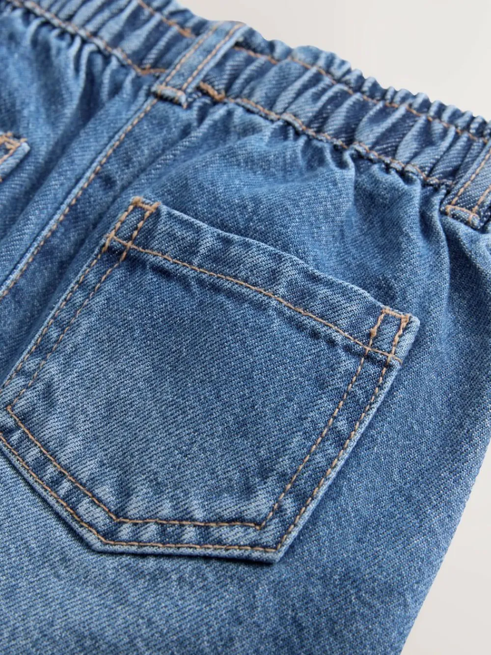Hot Next Mid Blue Denim Barrel Jeans (3mths-7yrs)
