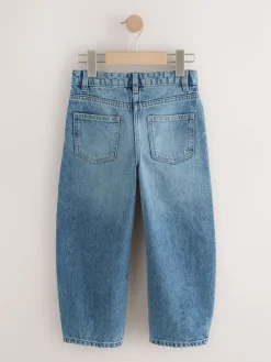 Hot Next Mid Blue Denim Barrel Jeans (3-16yrs)
