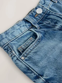 Hot Next Mid Blue Denim Barrel Jeans (3-16yrs)