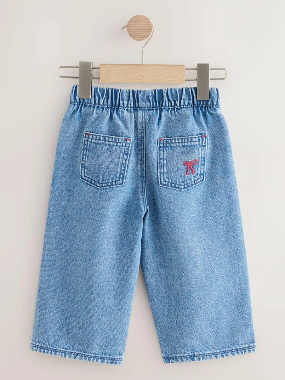 Next Mid Blue Denim Bow Embroidered Jeans (3mths-7yrs)^ Jeans & Joggers|Occasionwear