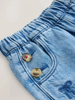Next Mid Blue Denim Bow Embroidered Jeans (3mths-7yrs)^ Jeans & Joggers|Occasionwear