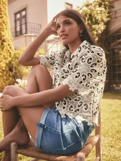 Next Denim Boy Shorts^Women Shorts