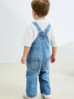 Clearance Next Denim Dungarees (3mths-7yrs) Mid Blue