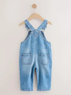 Clearance Next Denim Dungarees (3mths-7yrs) Mid Blue