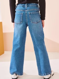 Outlet Next Flare Jeans (3-16yrs) Mid Blue Denim