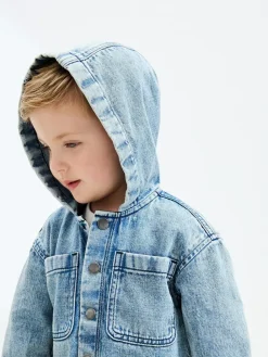 Next Denim Hooded Overshirt (3mths-7yrs)^BOY Coats, Jackets & Pramsuits|Coats, Jackets & Pramsuits