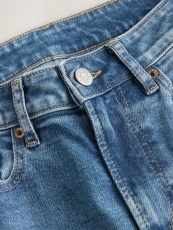 Next Mid Blue Denim Hourglass Mid Rise Stretch Slim Jeans^Women Jeans|Jeans