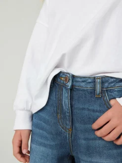 New Next Mom 100% Cotton Jeans (3-16yrs) Mid Blue Denim