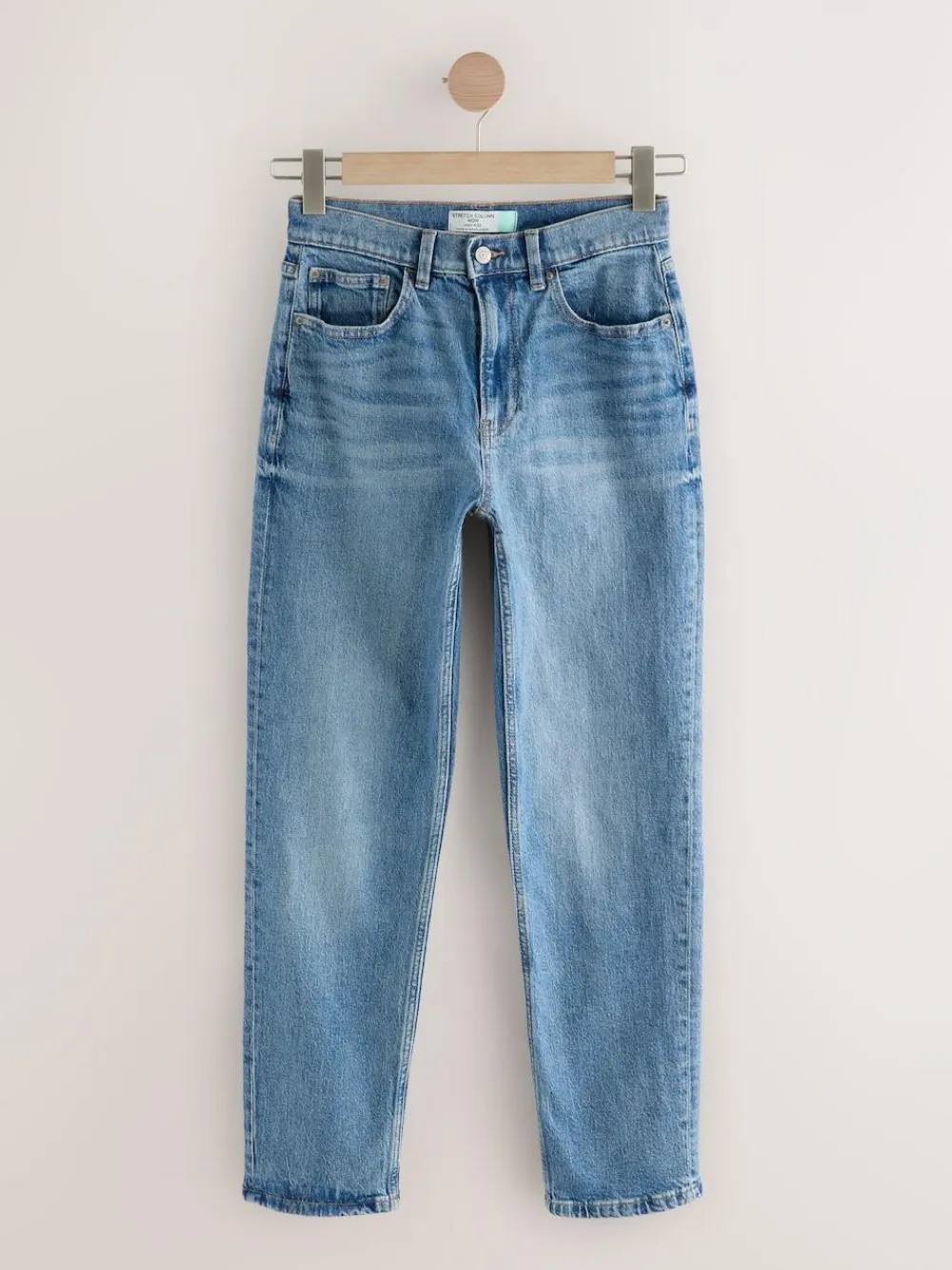 Clearance Next Mom Comfort Stretch Column Jeans Mid Blue Denim