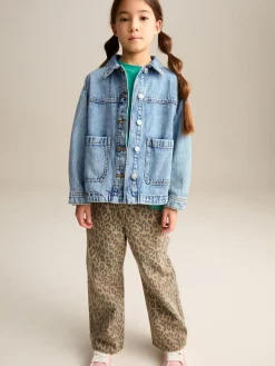 Next Mid Blue Denim Shacket (3-16yrs)^ Jackets & Coats|Snowsuits & Coats
