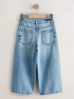 Next Mid Blue Denim Super-wide Fit Authentic Jeans (3-16yrs)^BOY Jeans|Jeans