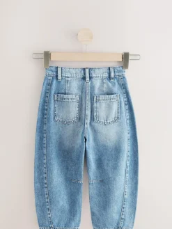 Next Mid Blue Denim Volume Barrel Jeans (3-16yrs)^ Jeans