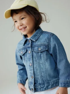 Outlet Next Mid Blue Denim Western Jacket (3mths-7yrs)