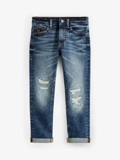 Hot Next Mid Blue Distressed Jeans (3-16yrs)