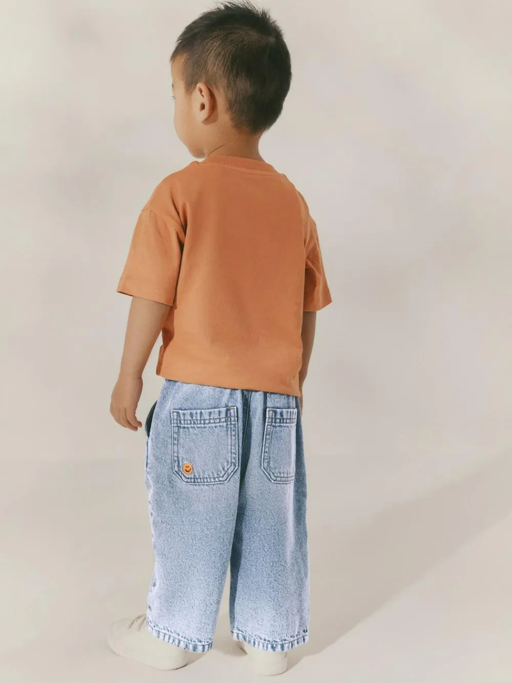 Next Mid Blue Embroidered 100% Cotton Denim Jeans (3mths-7yrs)