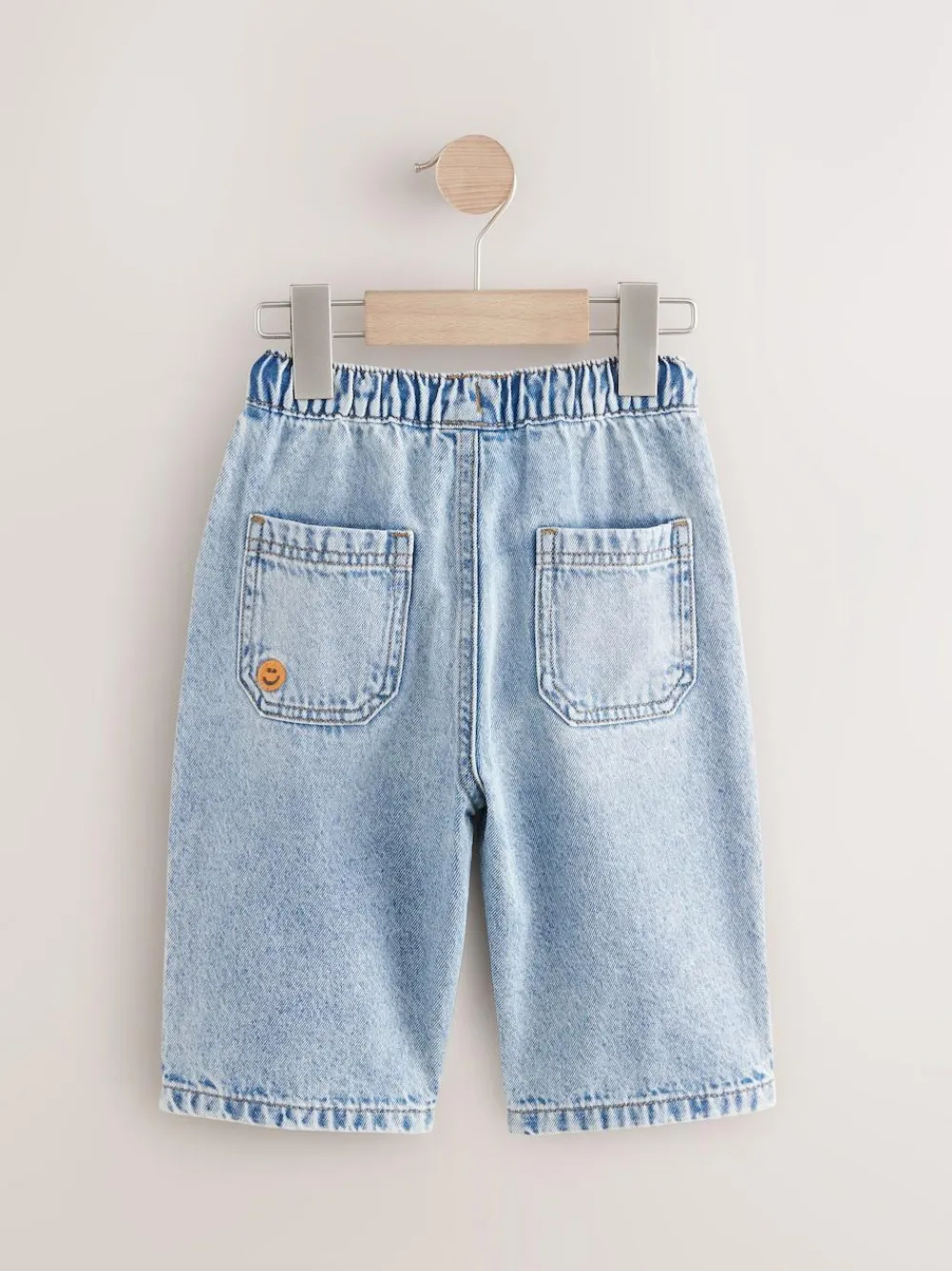 Next Mid Blue Embroidered 100% Cotton Denim Jeans (3mths-7yrs)