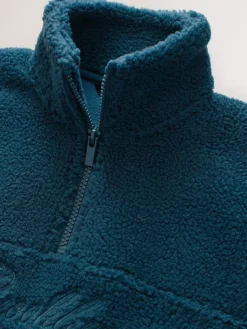 Next Funnel Neck Fleece (3-16yrs) Mid Blue