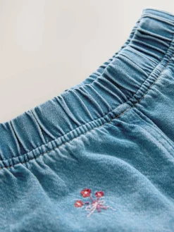 Outlet Next Mid Blue Galentines Embroidered Jeans (3mths-7yrs)