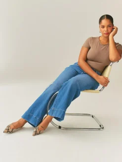 Next High Rise Stretch Wide Leg Hourglass Jeans^Women Jeans|Jeans