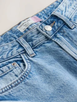 Best Next Hourglass Wide Leg Jeans Mid Blue