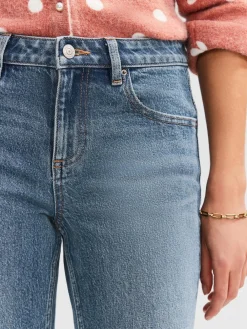 Outlet Next Knee Length Bermuda Denim Shorts Mid Blue