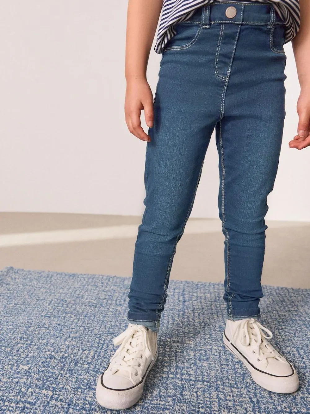 Sale Next Long Length Stretch Jeggings (3-16yrs) Mid Blue