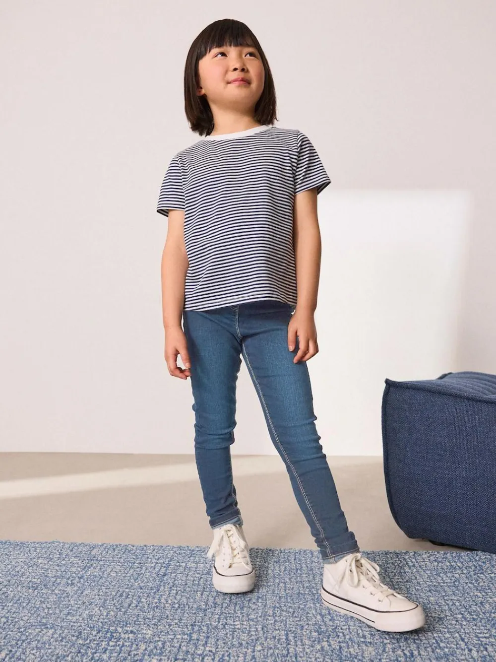 Sale Next Long Length Stretch Jeggings (3-16yrs) Mid Blue