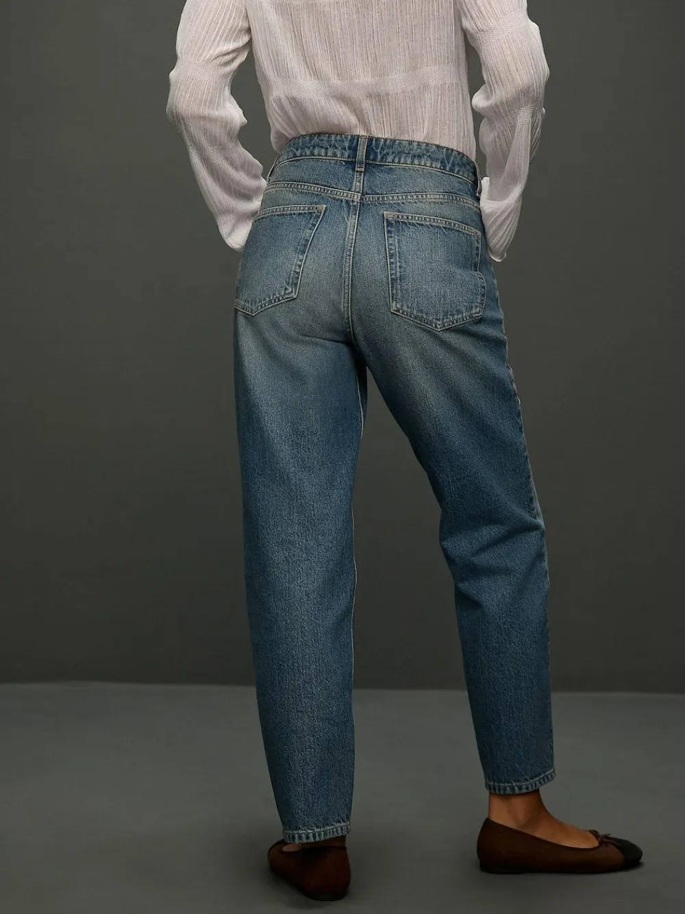 Next Mid Rise Ankle Straight Leg Jeans With Scarf^Women Jeans|Jeans