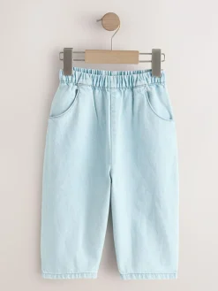 Online Next Pullon Barrel Jeans (3mths-7yrs) Mid Blue