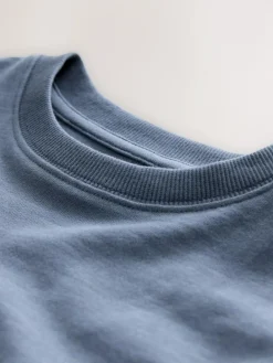 Next Mid Blue Regular Fit Long Sleeve Cosy T-Shirt (3-16yrs)^BOY Tops|T-Shirts