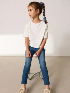 Online Next Regular Fit Skinny Jeans (3-16yrs) Mid Blue